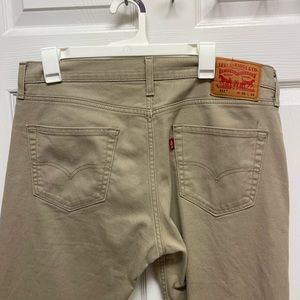 Levi's 511 jeans tan color 35x34